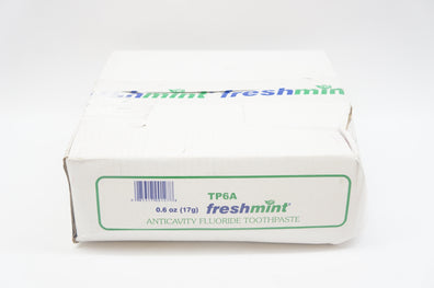 Freshmint TP6A Anticavity Fluoride Toothpaste 0.6oz - Box of 144